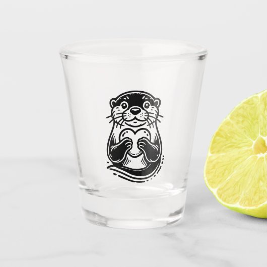 Otter Schnapsglas (Vorderseite)