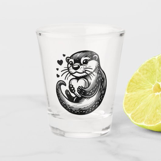 Otter Schnapsglas (Vorderseite)