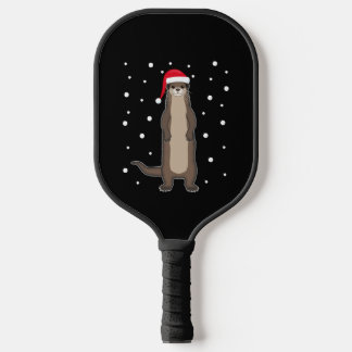 Otter Sea Otter Weihnachtstiere Geschenk Idee Pickleball Schläger