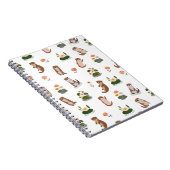 Otter & Seerosen auf Weiß Notizblock (Rechte Seite)