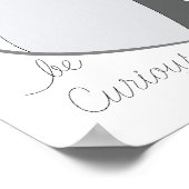 Otter - Seien Sie neugierig Poster (Ecke)