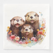 Otter Serviette (Vorderseite)