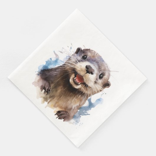 Otter Serviette (Ecke)