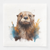 Otter Serviette (Vorderseite)