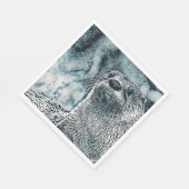 Otter Serviette (Ecke)
