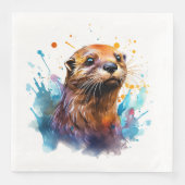 Otter Serviette (Vorderseite)