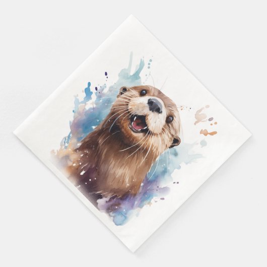 Otter Serviette (Ecke)