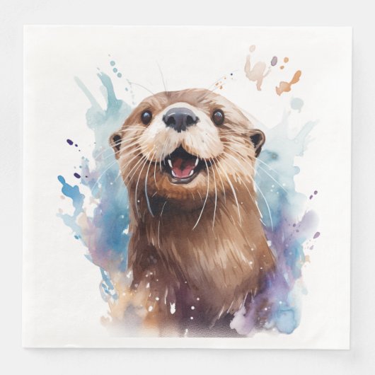 Otter Serviette (Vorderseite)
