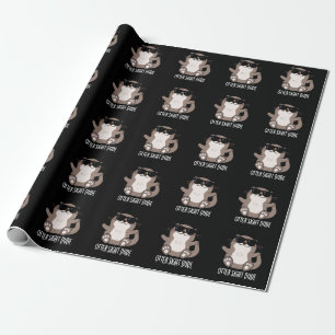 Otter Sight Typ Funny Animal Pub Dark BG Geschenkpapier