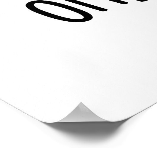 Otter Sight Typ Funny Animal Pub Poster (Ecke)