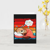 Otter Sleeng Animal Pajamas Nap Pjs Outfit Sea Ott Karte (Gelbe Blume)