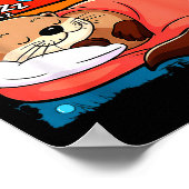 Otter Sleeng Animal Pajamas Nap Pjs Outfit Sea Ott Poster (Ecke)