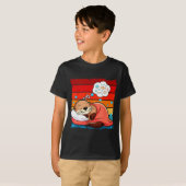 Otter Sleeng Animal Pajamas Nap Pjs Outfit Sea Ott T-Shirt (Vorne ganz)