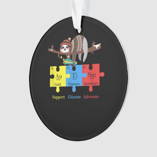 Otter Sloth Support Educational| Otter Chemistry G Ornament (Vorderseite)