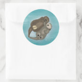 Otter Snuggles Sticker (Tasche)