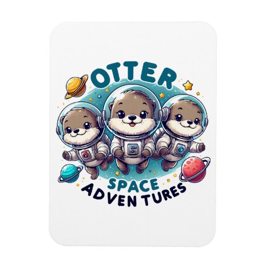 Otter Space Abenteuer Magnet (Vertikal)