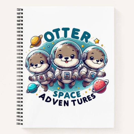 Otter Space Abenteuer Notizblock (Vorderseite)