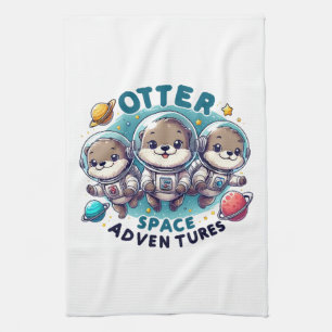 Otter Space Adventures Geschirrtuch