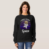 Otter Space eine süße Otter im Weltraum Funny Otte Sweatshirt (Vorne ganz)