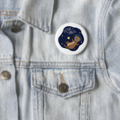 Otter Space Funny Astronaut Otter Puff Button (Beispiel)