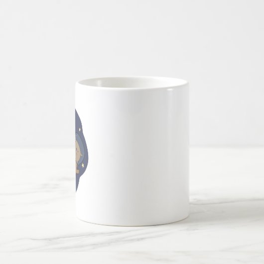 Otter Space Funny Astronaut Otter Puff Kaffeetasse (Mittel)