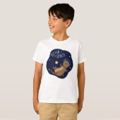 Otter Space Funny Astronaut Otter Puff T-Shirt (Vorne ganz)