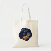 Otter Space Funny Astronaut Otter Puff Tragetasche (Vorne)