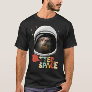 Otter Space Outer Astronaut HelmPlaneten T-Shirt