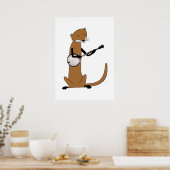 Otter spielt Banjo Poster (Küche)