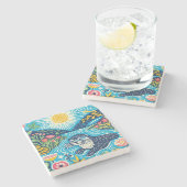 Otter Steinuntersetzer (Seitenansicht)