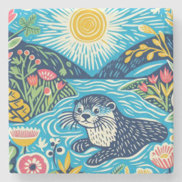 Otter Steinuntersetzer