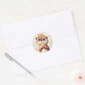 Otter-Sticker Valentinstag Kinder Schule Runder Aufkleber (Umschlag)