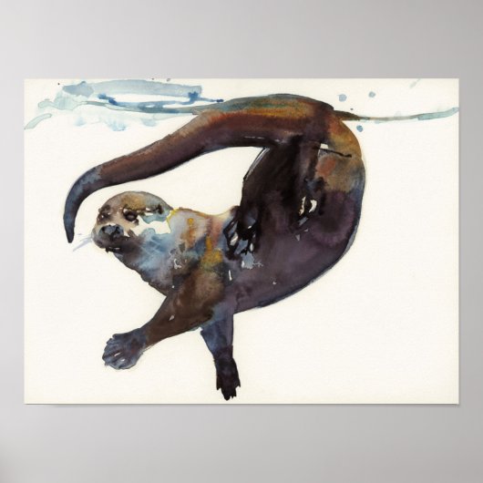Otter Study II -'Talisker' Poster (Vorne)