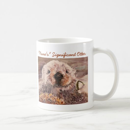 Otter-Tasse Seeottervalentines bedeutende Tages Kaffeetasse (Rechts)