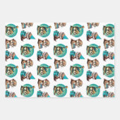 Otter Themed Boys Geburtstag Personalisiert Geschenkpapier Set (Vorderseite)