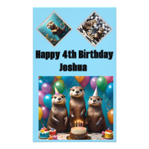 Otter Triplets Birthday Party, Fotodruck