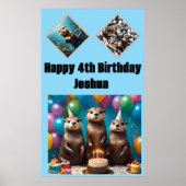 Otter Triplets Birthday Party, Poster (Vorne)