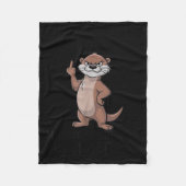 Otter Twinkle Little Snitch Mind Your Business Nos Fleecedecke (Vorderseite)