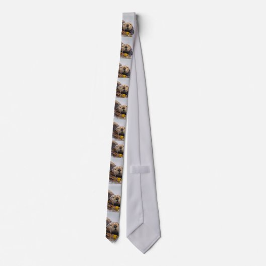 Otter Überraschung Neck Tie Krawatte (Rückseite)