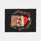 Otter Ugly Christmas Christmas Winter Fleecedecke (Vorderseite (Horizontal))