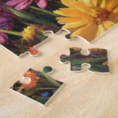 Otter und farbenfrohe Wildblumen Frühling Puzzle (Seite)