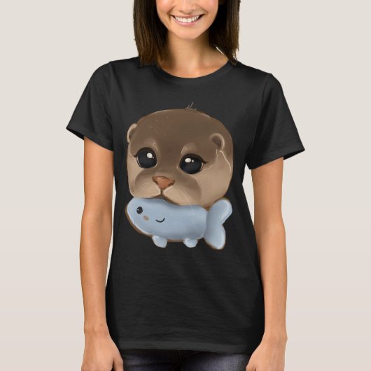 Otter und Spielzeug T-Shirt (Vorderseite)