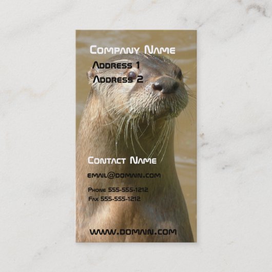 Otter-Visitenkarte Visitenkarte (Vorderseite)