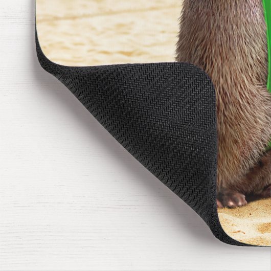Otter Wearing Mankini Mousepad (Ecke)