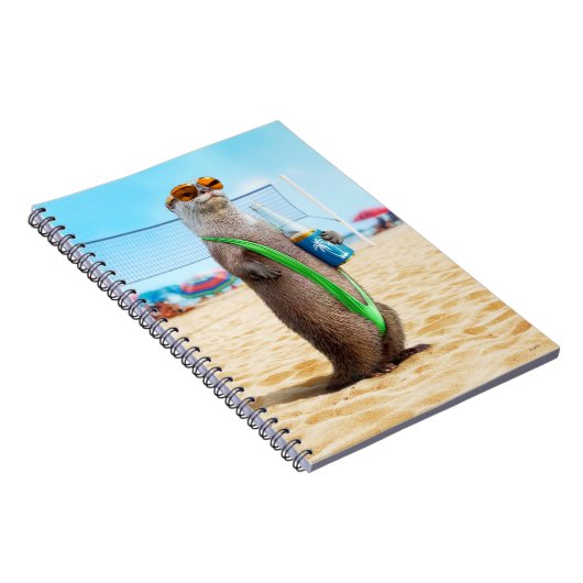 Otter Wearing Mankini Notizblock (Rechte Seite)