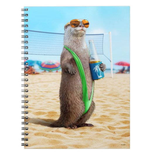 Otter Wearing Mankini Notizblock (Vorderseite)