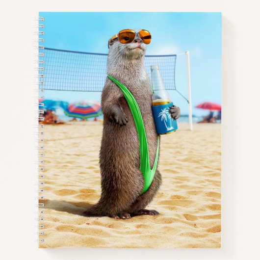 Otter Wearing Mankini Notizblock (Vorderseite)