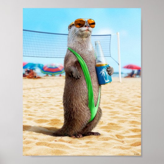 Otter Wearing Mankini Poster (Vorne)