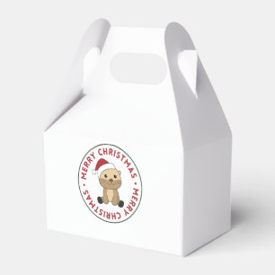 Otter Weihnachtsschnee Wintertiere Otter Geschenkschachtel