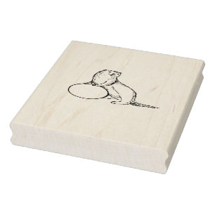 Otter Wood Art Briefmarke Gummistempel